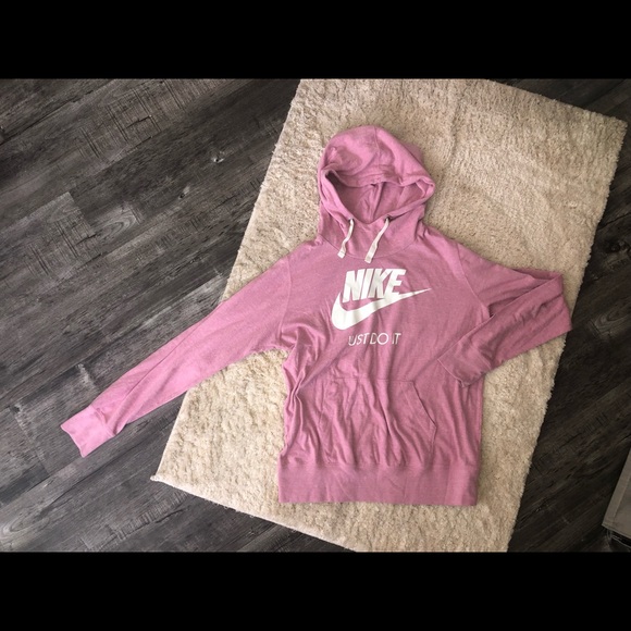 Tops - Women’s pink Nike cowl neck long sleeve hoodie - XL
